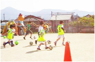 写真：サッカー教室