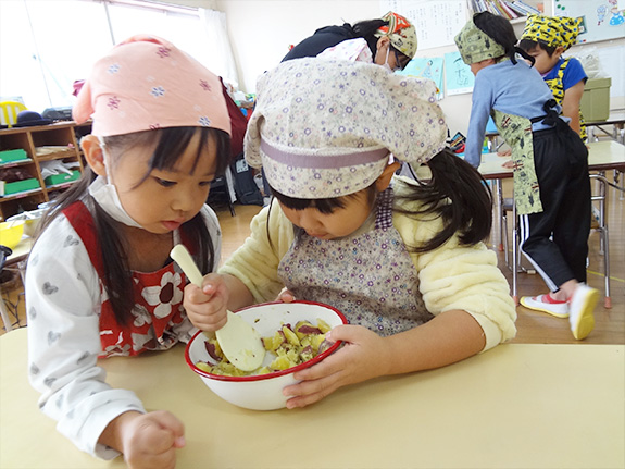 写真：調理体験